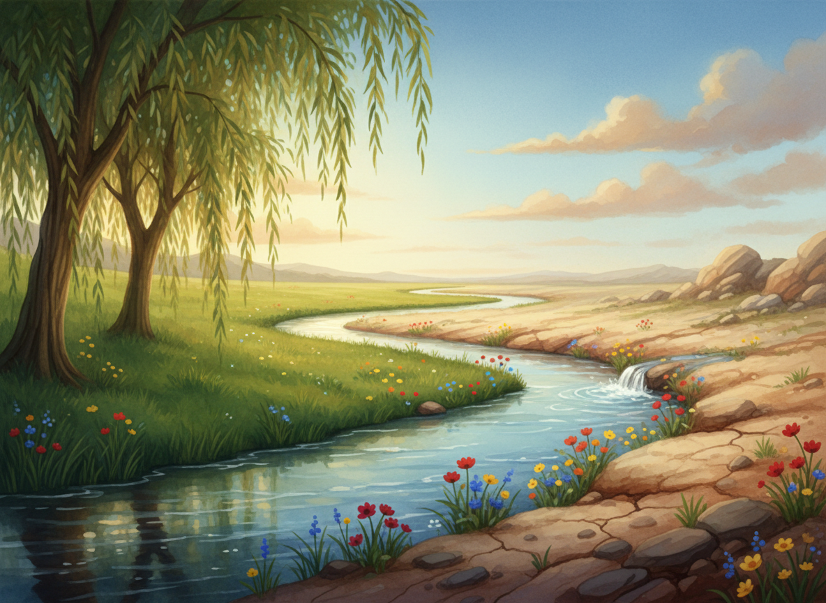 Quiet Waters - Scripture Scene